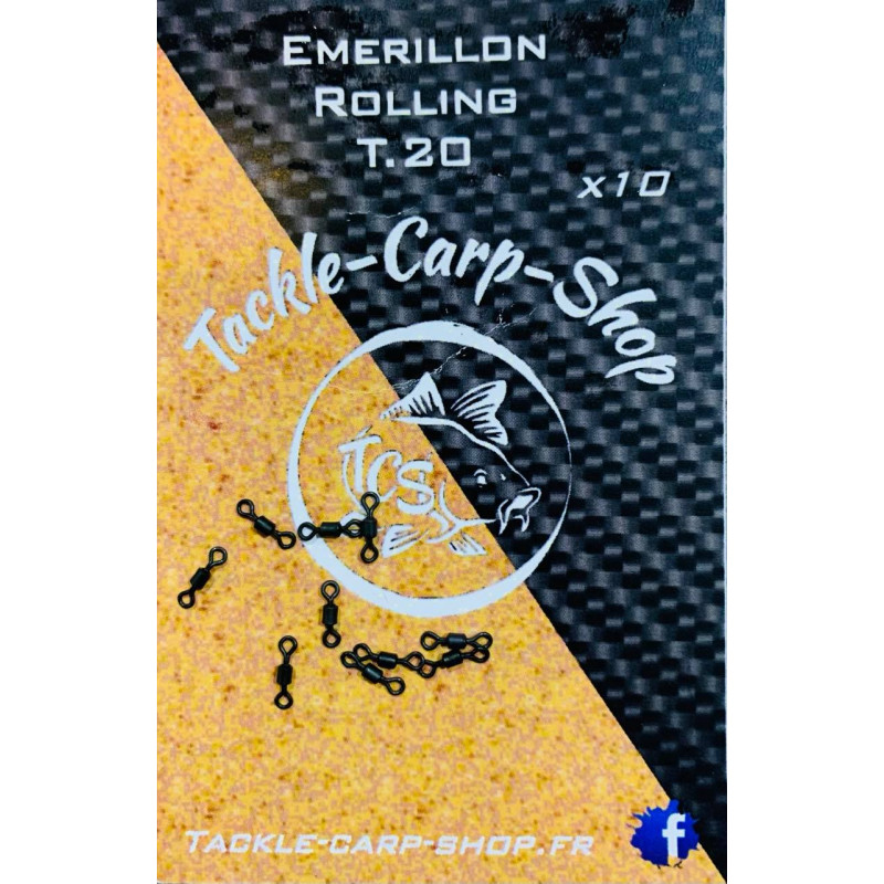 EMERILLON ROLLING A AGRAFE COLMIC 12/PCS TAILLE 16 - Magasin Tpl